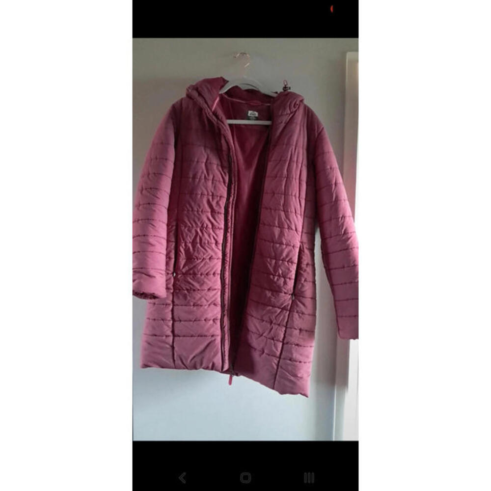 Mckinley Canada dusty rose pink medium length puffer coat with hood